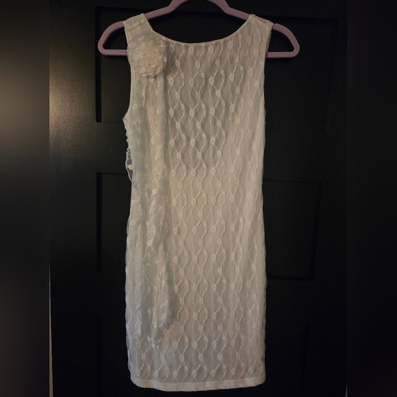 HYFVE White Lace Mini Dress With A Captivating Back Plunge - Picture 4 of 6